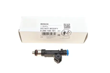 Паливний інжектор CHEVROLET AVEO, CRUZE OPEL ADAM, AGILA, ASTRA G, ASTRA G CLASSIC, ASTRA H, ASTRA H CLASSIC, ASTRA H GTC, ASTRA J, ASTRA J GTC, COMBO TOUR, COMBO/MINIVAN 1.0-1.4LPG 06.03- BOSCH 0 280 158 181