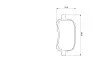 Комплект гальмівних колодок передн, TOYOTA COROLLA, PASEO, STARLET 1.3/1.5/1.6 05.95-02.00 BOSCH 0986424692 (фото 5)