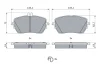 Гальмівні колодки передн, MERCEDES A (V177), A (W177), B SPORTS TOURER (W247), CLA (C118), CLA SHOOTING BRAKE (X118), GLA (H247), GLB (X247) 1.3-2.0H 03.18- Bosch 0986424887 (фото 5)