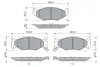 Комплект гальмівних колодок передн, CHRYSLER DAYTONA, LE BARON, SARATOGA, VOYAGER II PLYMOUTH VOYAGER 2.2-3.3 09.86-09.95 BOSCH 0 986 424 892 (фото 5)