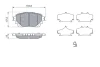 TOYOTA колодки гальм задн RAV 4 V 18- Bosch 0986460043 (фото 5)