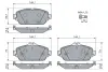 DB К-т гальмівних колодок передн. (з болтами) C-CLASS C 180 BlueTEC / d 14-18, E-CLASS (W213) E 200 16- BOSCH 0986460128 (фото 5)
