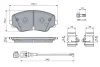 Колодки гальмівні (передні) Audi A3 20-/VW Golf VIII 19-/Tiguan/Arteon 20- (+датчик) BOSCH 0 986 460 162 (фото 5)