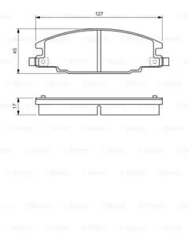 Тормозные колодки BOSCH 0986460960