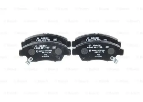 Тормозные колодки BOSCH 0986461759