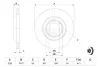 Диск гальмівний передн Лів/Прав SEAT AROSA VW LUPO I, POLO, POLO III, POLO/HATCHBACK 1.0-1.9D 10.94-07.05 BOSCH 0 986 478 621 (фото 5)