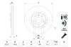 Диск гальмівний AUDI A3, SEAT LEON, TOLEDO, SKODA, VW, передн. вент. BOSCH 0 986 478 852 (фото 5)