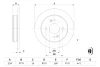 Диск гальмівний (задній) Hyundai i10 08-17/Kia Picanto 04- (234x10) Bosch 0 986 479 B95 (фото 5)