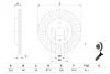 Диск гальмівний задн лів/прав BUICK LA CROSSE CADILLAC XTS CHEVROLET CAMARO, MALIBU OPEL INSIGNIA A, INSIGNIA A COUNTRY SAAB 9-5 1.4-6.2 07.08- Bosch 0986479C71 (фото 5)
