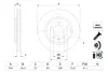 VW Диск гальмівний задній POLO V 1.0-2.0 09- BOSCH 0986479E01 (фото 1)