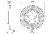 TOYOTA гальмівний диск передн. Rav-4 08 Bosch 0986479W40 (фото 1)