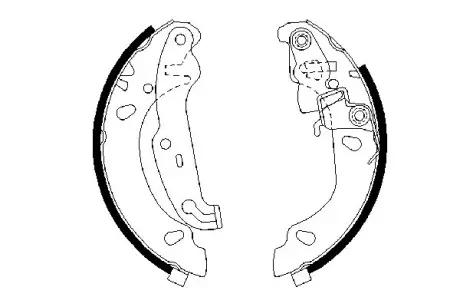 Гальмівні колодки барабанні BOSCH 0 986 487 624