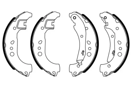 Тормозные колодки барабанные BOSCH 0 986 487 959