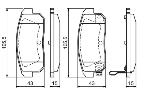 Гальмівні колодки BOSCH 0986494223