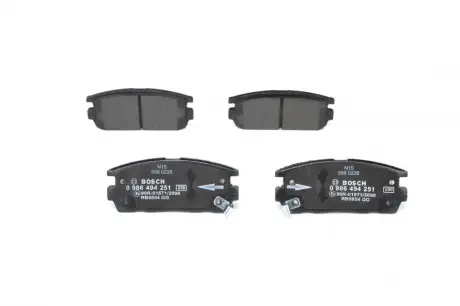 Гальмівні колодки BOSCH 0986494251