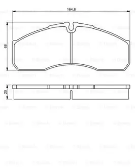 Гальмівні колодки BOSCH 0 986 494 266