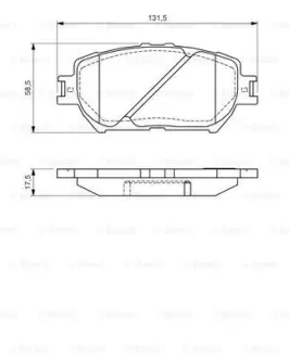 Гальмівні колодки BOSCH 0986494363
