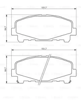 Гальмівні колодки BOSCH 0986494382