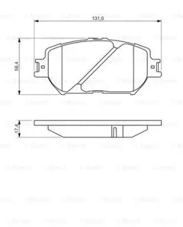Гальмівні колодки BOSCH 0 986 494 418