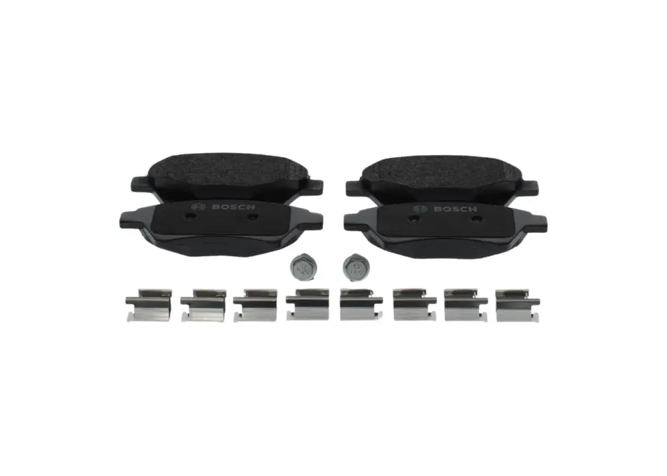 Комплект гальмівних колодок передн, RENAULT GRAND SCENIC II, KANGOO, KANGOO EXPRESS, MEGANE II, SCENIC II 1.4-2.0D 10.01- Bosch 0986494725 (фото 1)