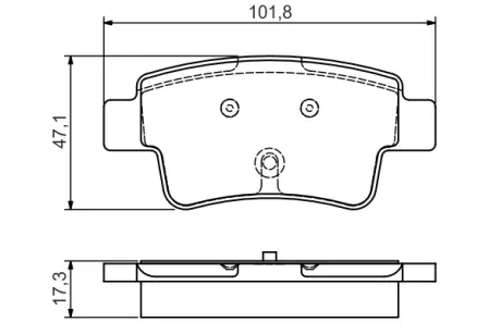 Тормозные колодки BOSCH 0986495111