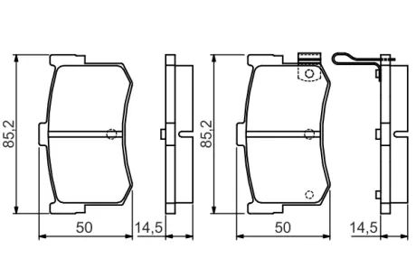 Тормозные колодки BOSCH 0986495121