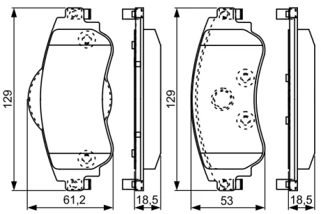 Тормозные колодки BOSCH 0986495304 (фото 1)