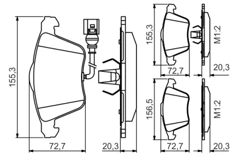 Тормозные колодки BOSCH 0986495356 (фото 1)