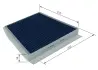 Фільтр салону MB E-class (W211) 02-08 (вугільний/антиалергенний) BOSCH 0 986 628 649 (фото 4)