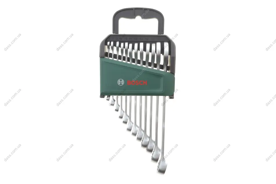 Набір ключів ріжково-накидних 6-19 мм 12 од. Bosch 1 600 A02 Z9D (фото 1)