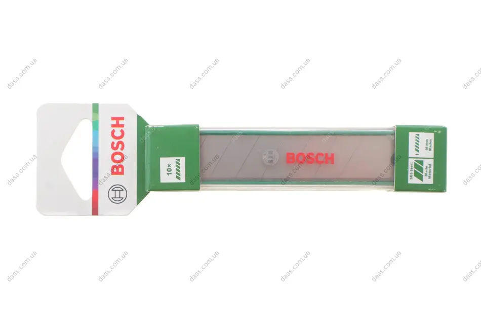 Лезо для ножа канцелярського 18 мм (к-кт 10 шт) Bosch 1 600 A03 2US (фото 1)