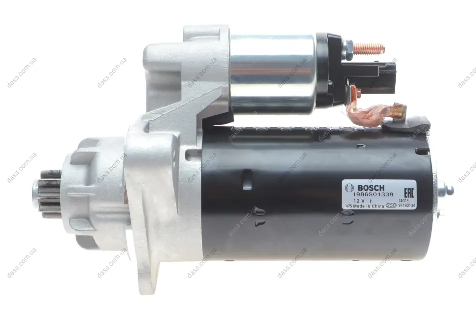 Стартер VW Touareg 2.5 TDI 03-10 (12V/2.2kw) (z=9) Bosch 1 986 S01 338 (фото 1)