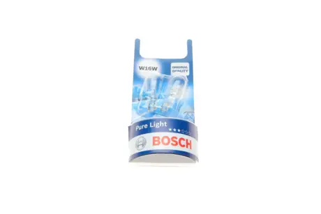 Лампочка Pure Light допоміжна W16W (12 В, 16 Вт, тип гнізда: W2,1X9,5D) BOSCH 1 987 301 049