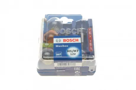 Комплект лампочок H7/H1 12V (H1/H7; C5W; P21/5W; P21W; PY21W; R5W; T4W; W5, запобіжник 10/15/20A) BOSCH 1 987 301 120