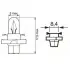 Лампа панелі приладів Pure Light PBX4 (12 В, 1,5 Вт, тип гнізда: BX8,4D) BOSCH 1 987 302 255 (фото 2)