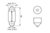 Автолампа C5W 24V 5W SV8.5-8 Eco Truck BOSCH 1 987 302 864 (фото 5)