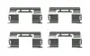 CHEVROLET установчий к-кт. гальм. колод. AVEO 1.2, CRUZE 1.4 13-, FORD TRANSIT CONNECT 1.6 TDCi, OPEL ASTRA J 1.4 09-15 BOSCH 1987474746 (фото 2)