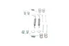 Комплект пружинок колодок ручника Renault Megane I -03 BOSCH 1987475101 (фото 2)