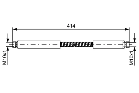Шланг гальм передн. LAND ROVER DISCOVERY -98 BOSCH 1987481646