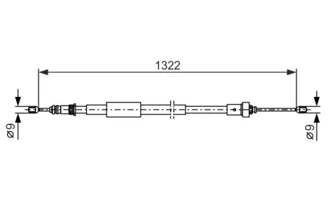 Гальмівний трос BOSCH 1987482385