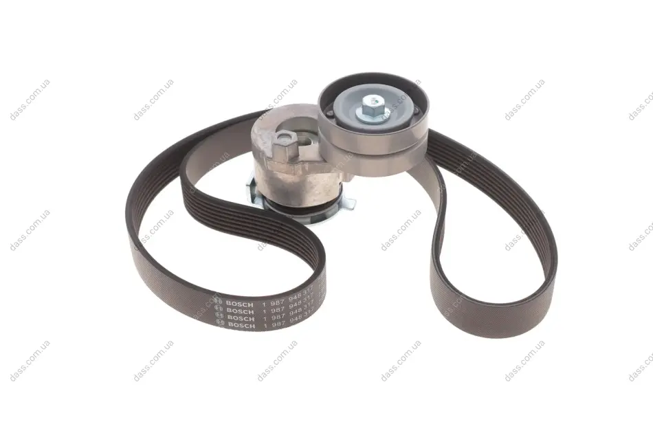 Комплект ременя генератора Renault Megane/Scenic 1.9 dCi/2.0 16V 03- (7PK1125) Bosch 1987600711 (фото 1)