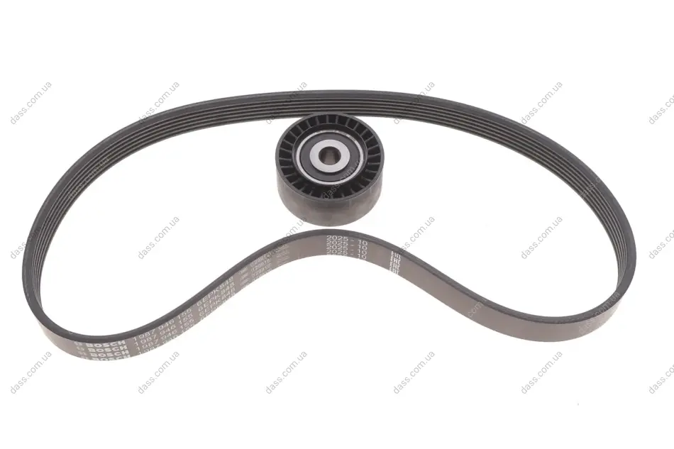 Комплект ременя генератора Citroen C1/C3/C4/Peugeot 108/208/308 1.0/1.2 12- (6PK848) Bosch 1 987 600 722 (фото 1)
