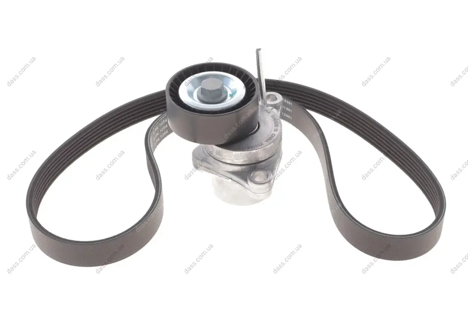 Комплект ременя генератора Citroen C2/C3/C4/Peugeot 207/307 1.1-1.6 02- (6PK1054) Bosch 1987600729 (фото 1)
