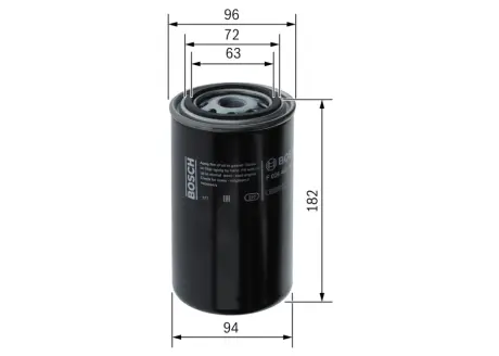 Фільтр паливний CUMMINS BOSCH F026402790