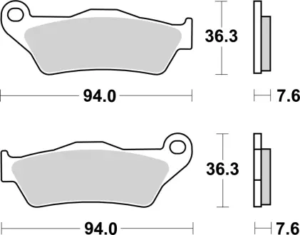 Гальмівні колодки BREMBO 07BB04TT