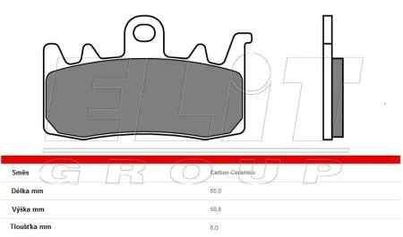 Фото - гальмівні колодки BREMBO 07BB38RC Гальмівні колодки BREMBO 07BB38RC