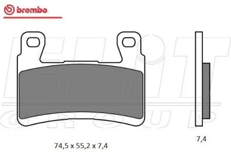 Тормозные колодки BREMBO 07KA29SA