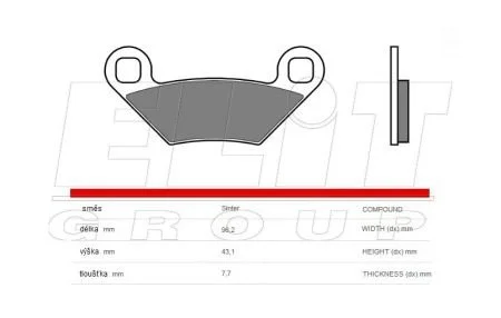 Тормозные колодки BREMBO 07PO11SD