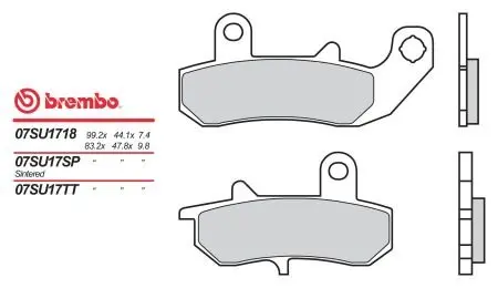 Гальмівні колодки BREMBO 07SU17SP