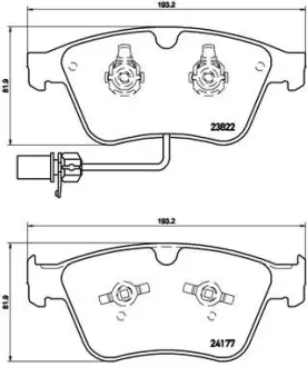 Гальмівні колодки BREMBO P05 003